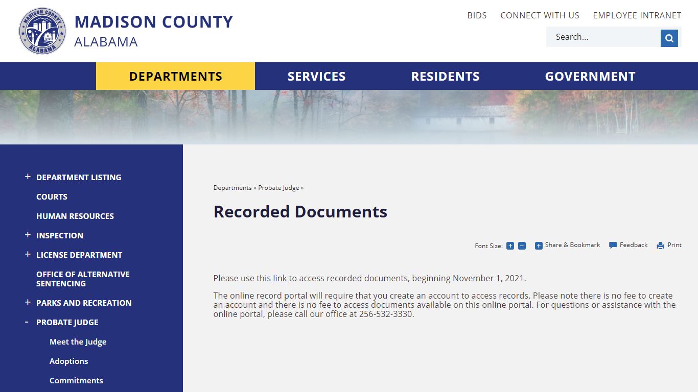 Recorded Documents | Madison County, AL